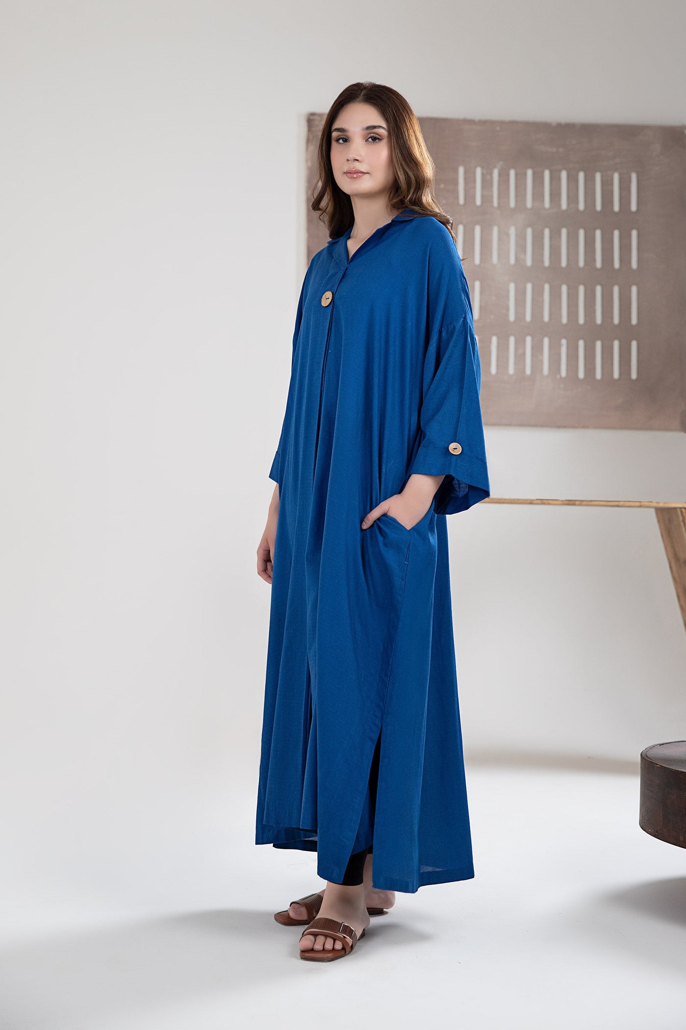 Solid Dobby Lawn Tunic