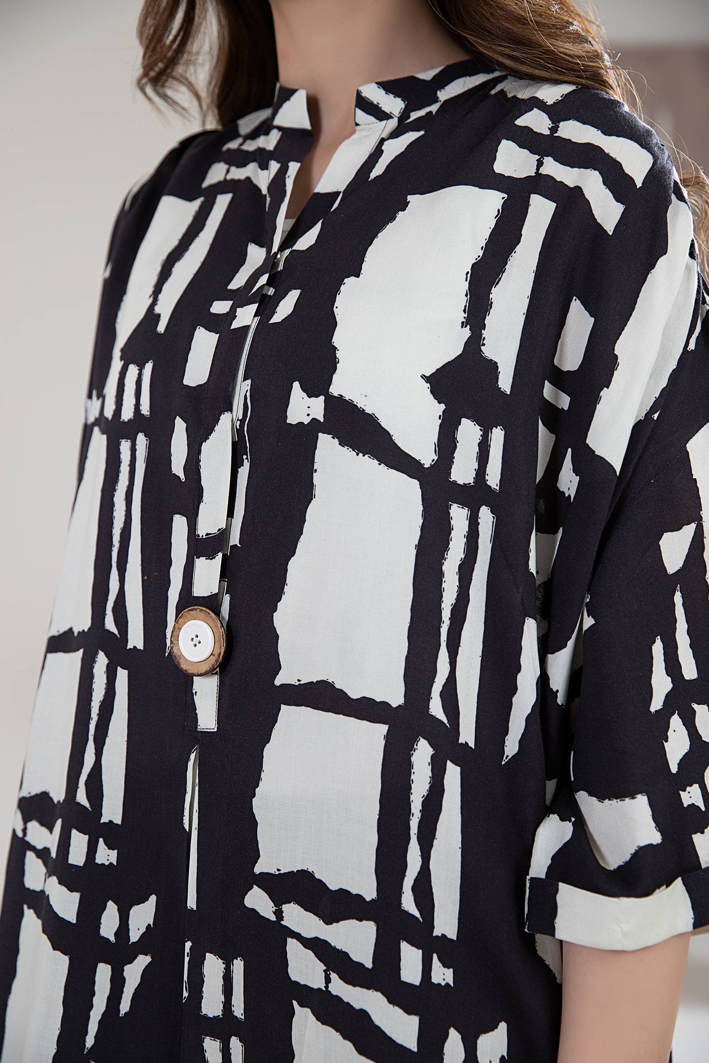 Printed Arabic Lawn Tunic