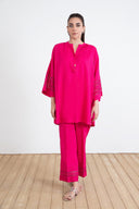 2 Piece Dyed Dobby Lawn Suit