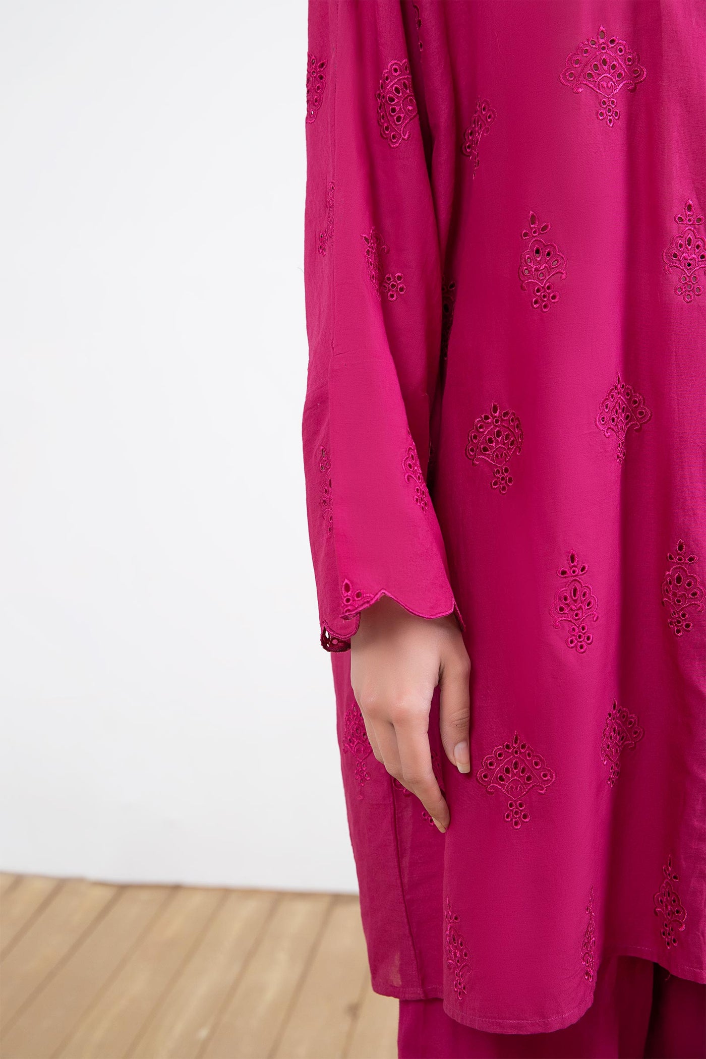 Embroidered Cambric Co-Ord Set