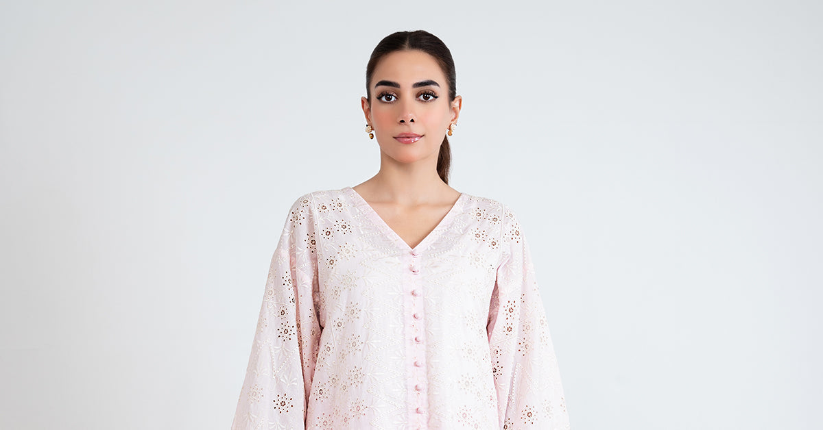 Embroidered Lawn Tunic Shirt