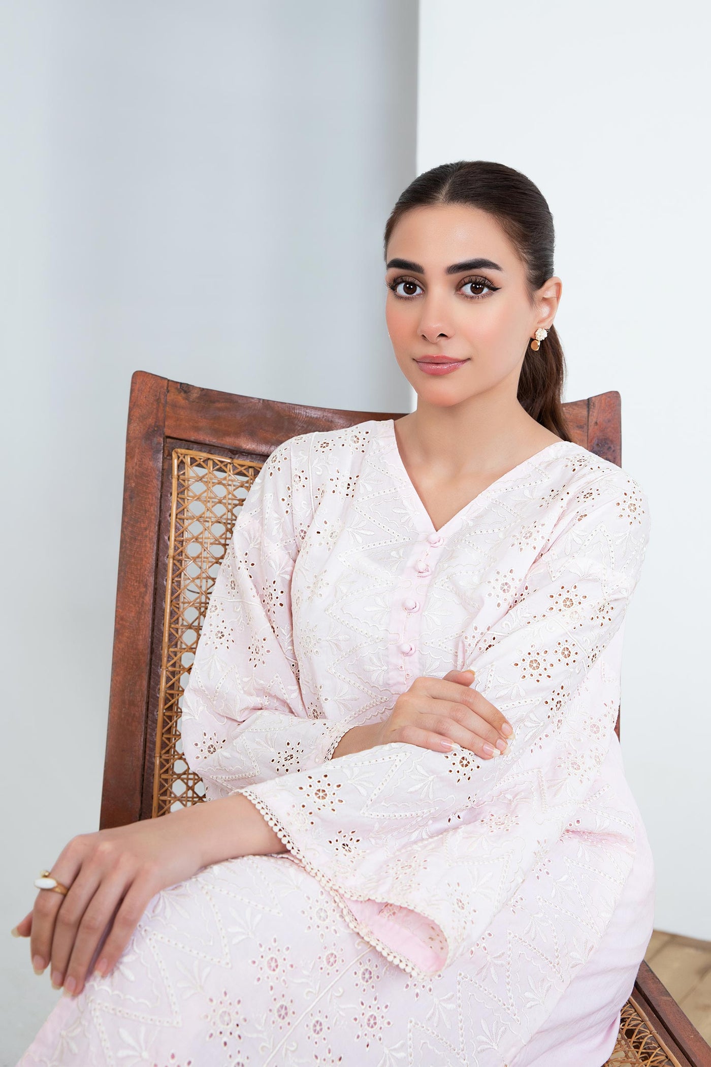 Embroidered Lawn Tunic Shirt
