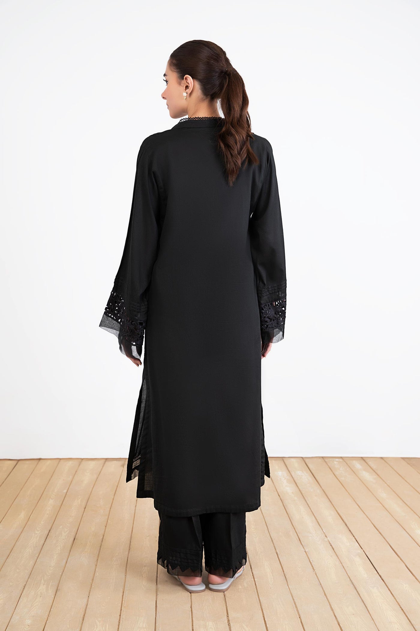 2 Piece Embroidered Dobby Lawn Suit