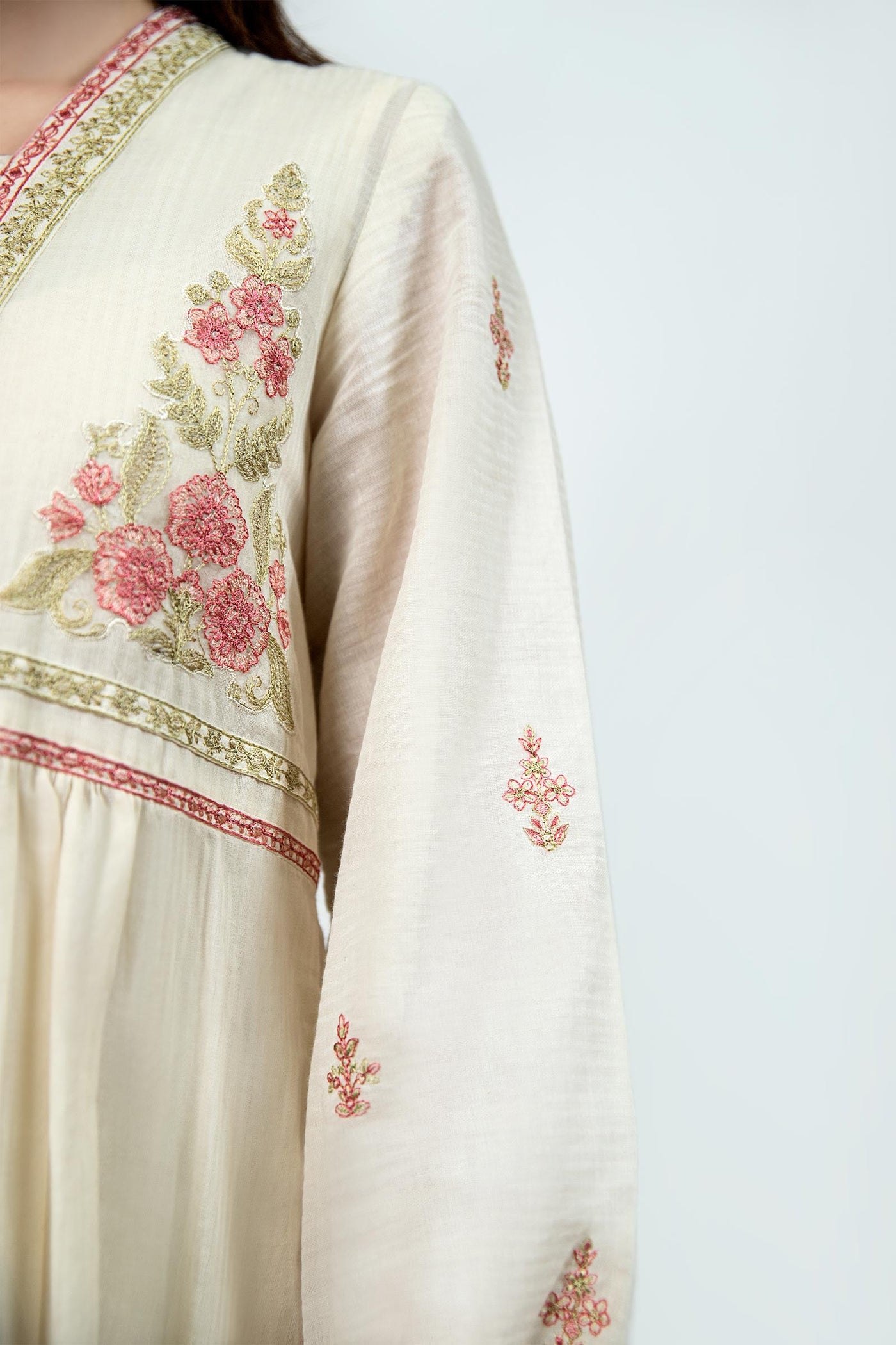 Dyed Dobby Lawn Dress