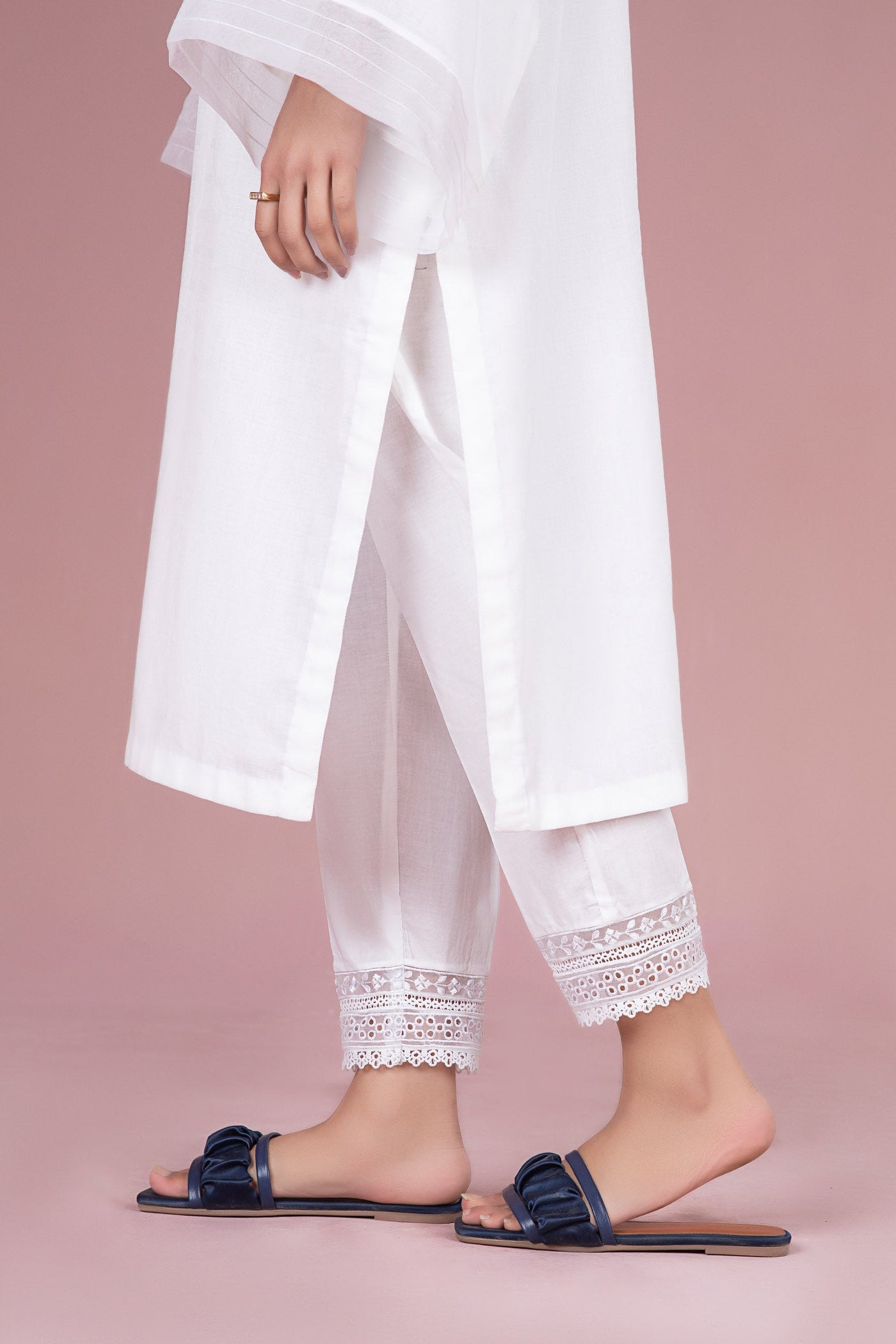 Cambric Straight Trousers