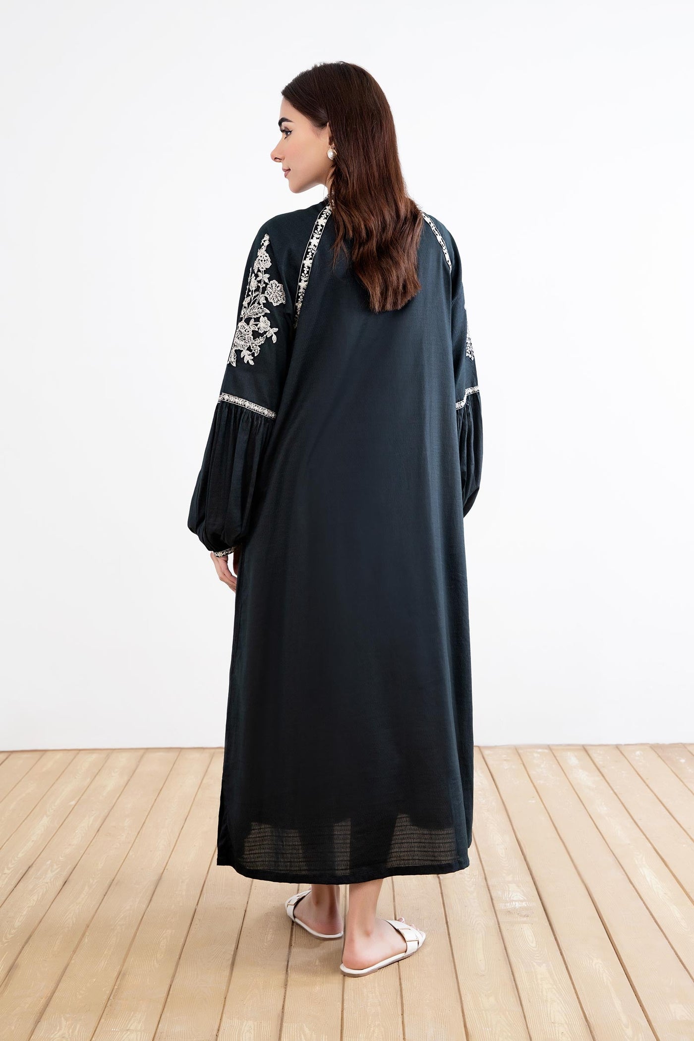 Embroidered Arabic Lawn Shirt