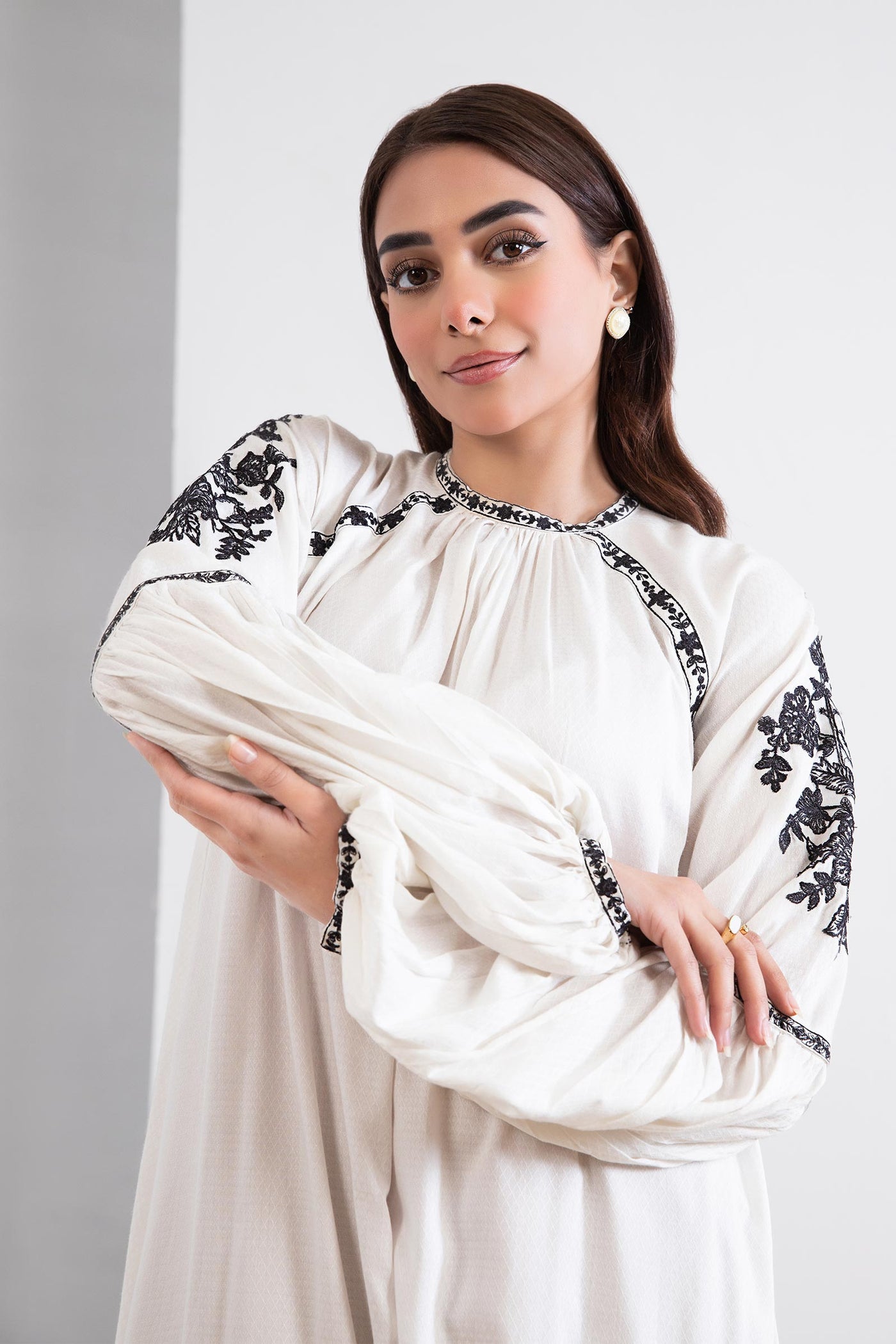 Dyed Arabic Lawn Shirt