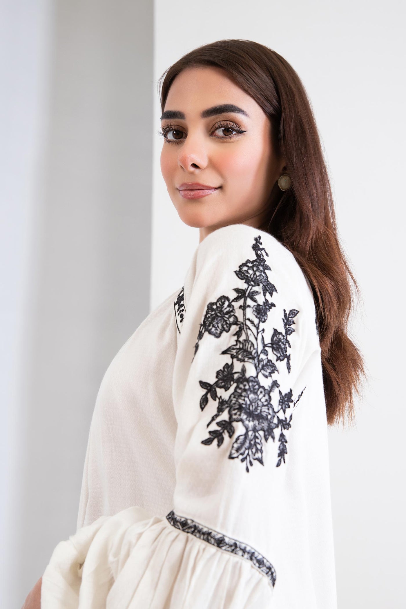 Dyed Arabic Lawn Shirt