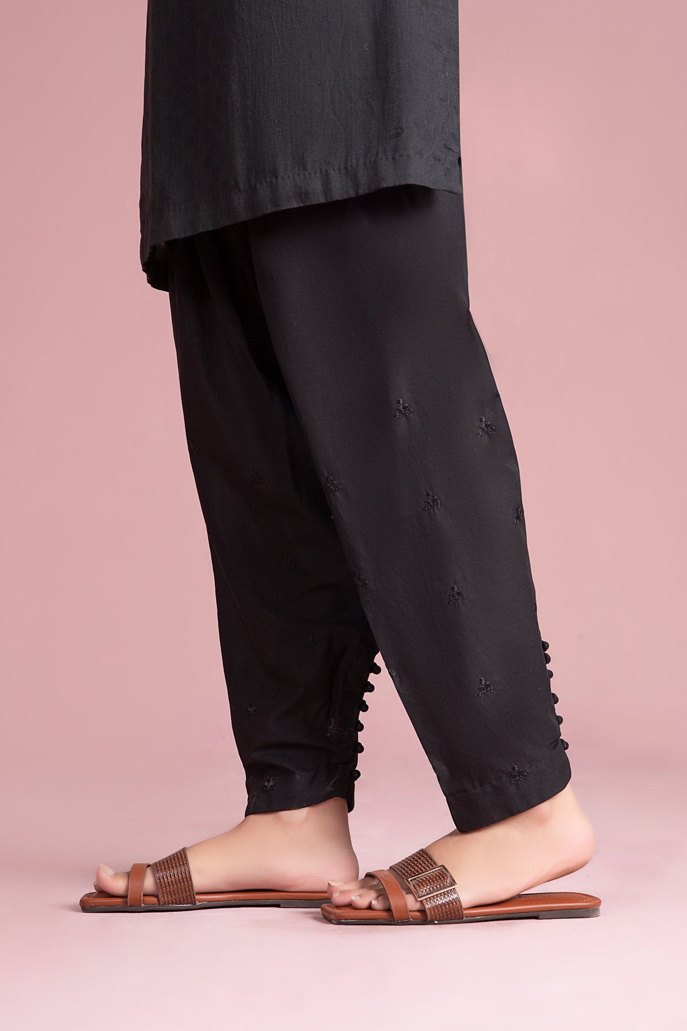 Embroidered Cambric Trouser