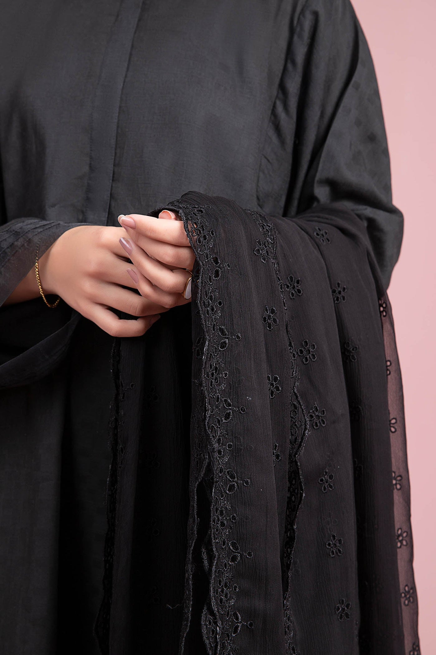 Embroidered Chiffon Dupatta