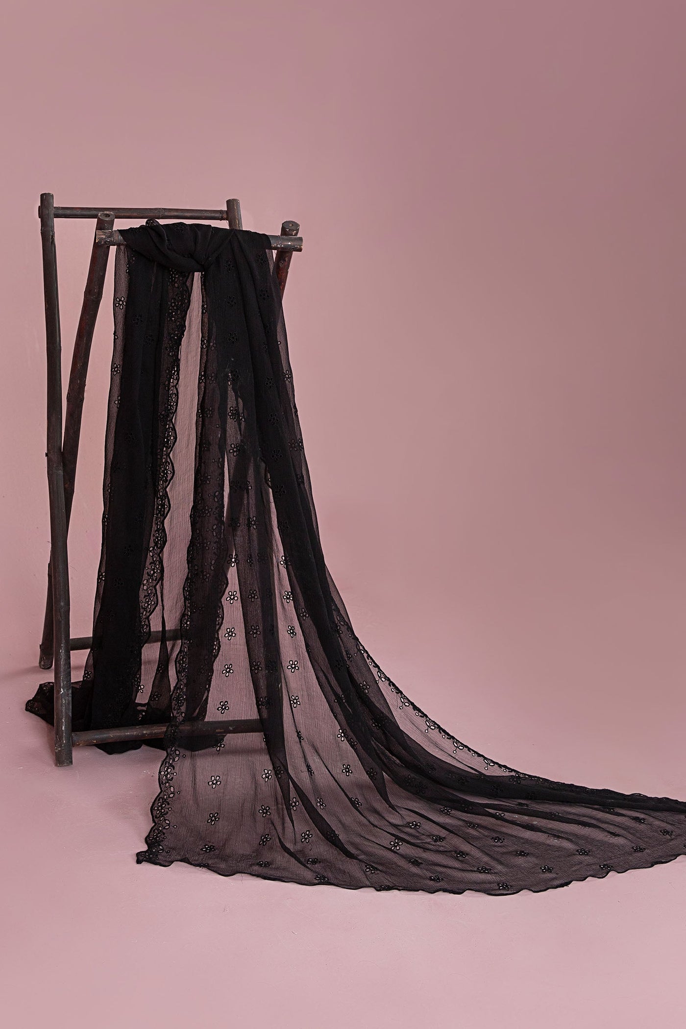 Embroidered Chiffon Dupatta