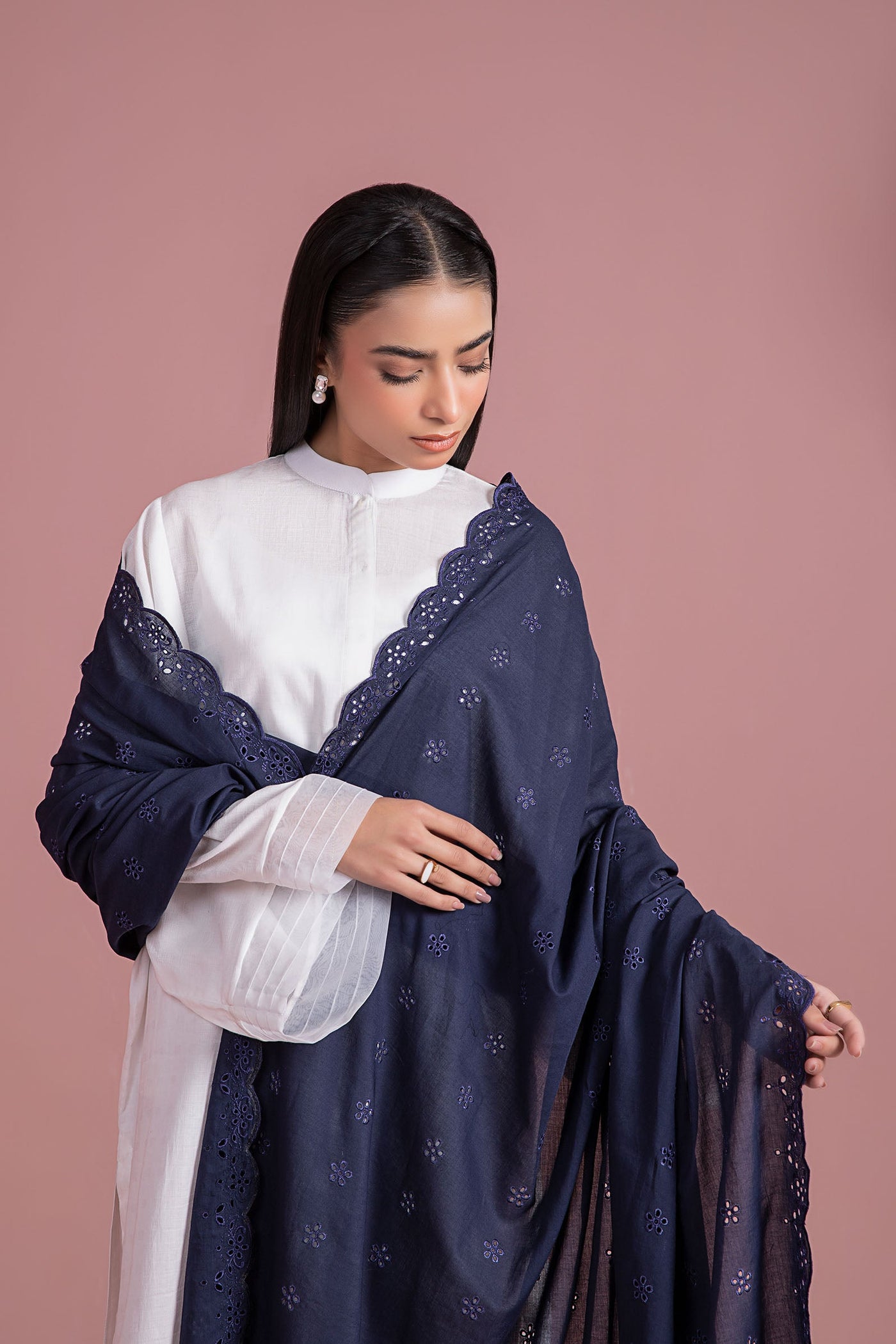 Embroidered Lawn Dupatta