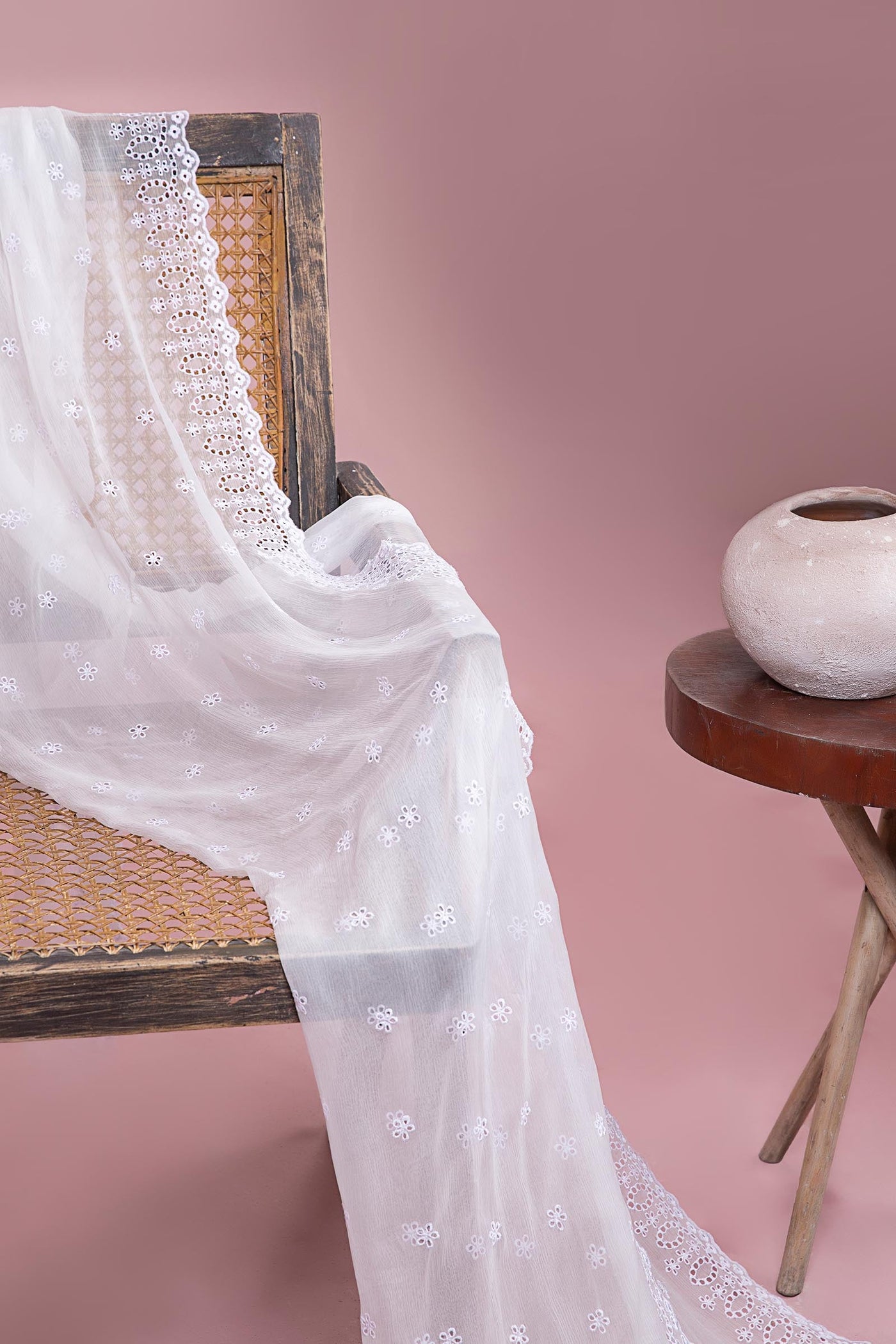 Embroidered Chiffon Dupatta