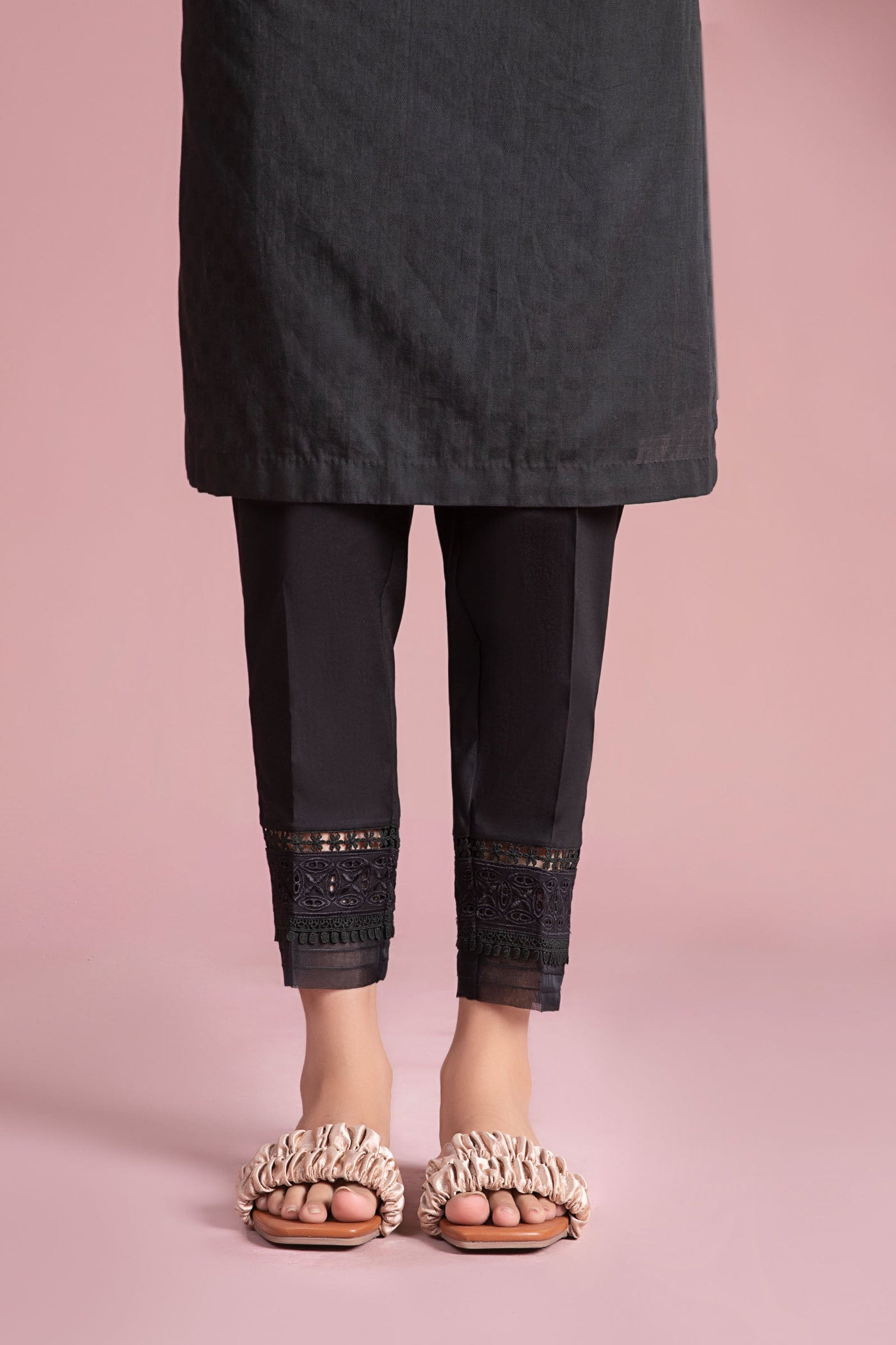 Cambric Straight Trousers