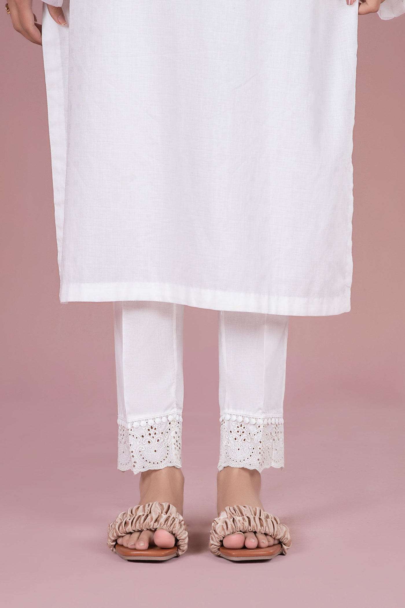 Cambric Straight Trousers