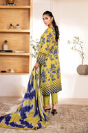 3 Pc Unstitched Printed Lawn Suit