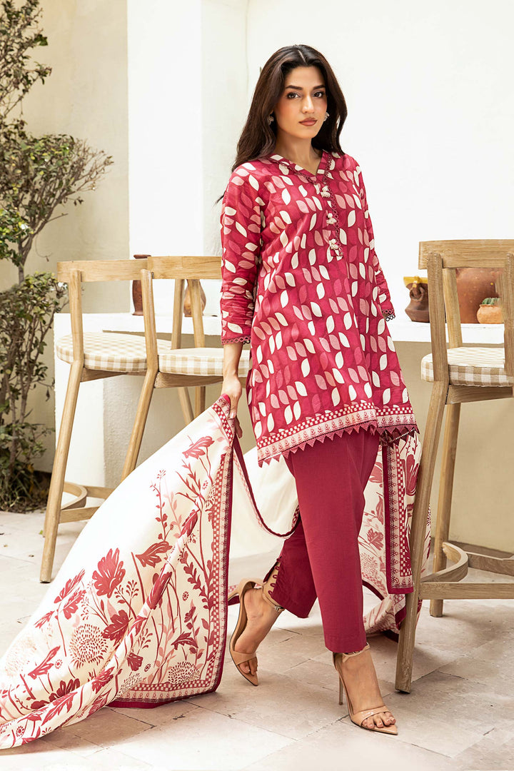 3 Pc Unstitched Printed Lawn Suit Elaheh MB-ELHV3-03
