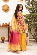 3 Pc Unstitched Printed Lawn Suit