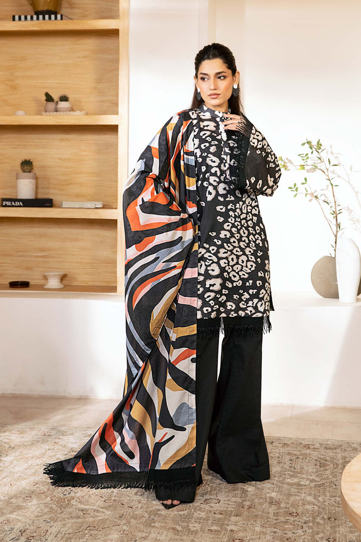 3 Pc Unstitched Printed Lawn Suit Elaheh MB-ELHV3-07