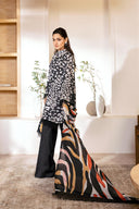 3 Pc Unstitched Printed Lawn Suit