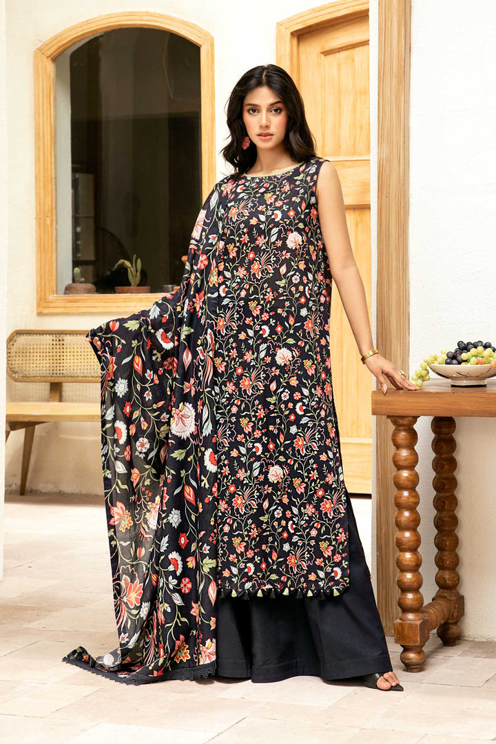 3 Pc Unstitched Printed Lawn Suit Elaheh MB-ELHV3-08