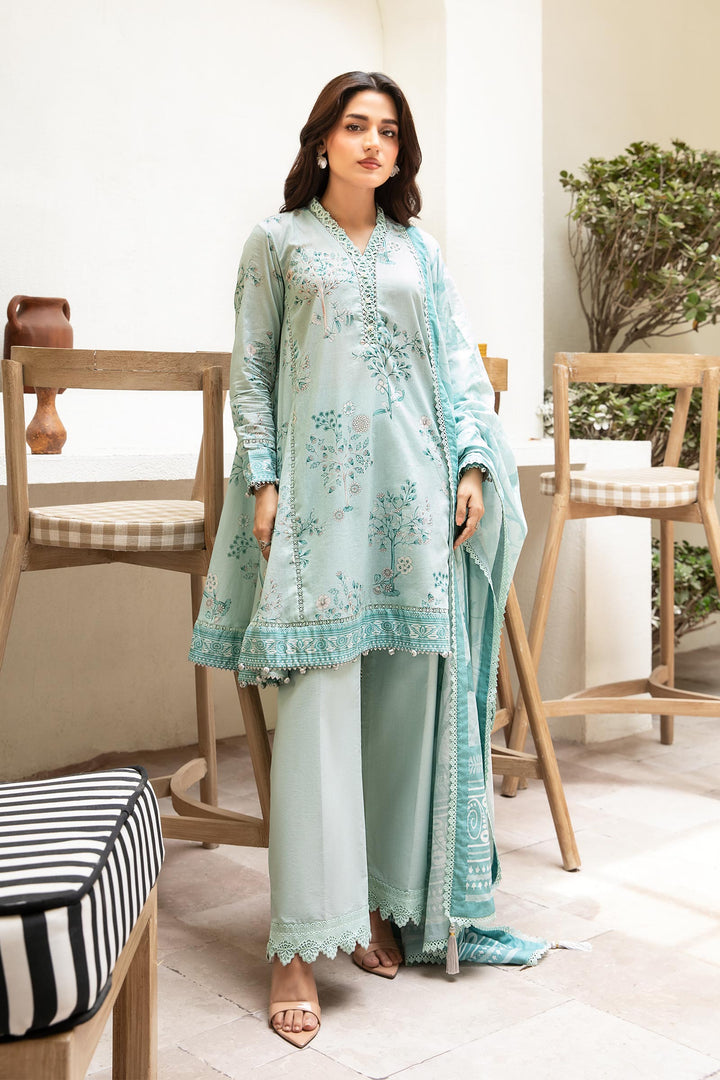 3 Pc Unstitched Printed Lawn Suit Elaheh MB-ELHV3-09