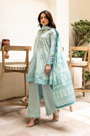 3 Pc Unstitched Printed Lawn Suit