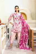 3 Pc Unstitched Printed Lawn Suit