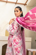 3 Pc Unstitched Printed Lawn Suit