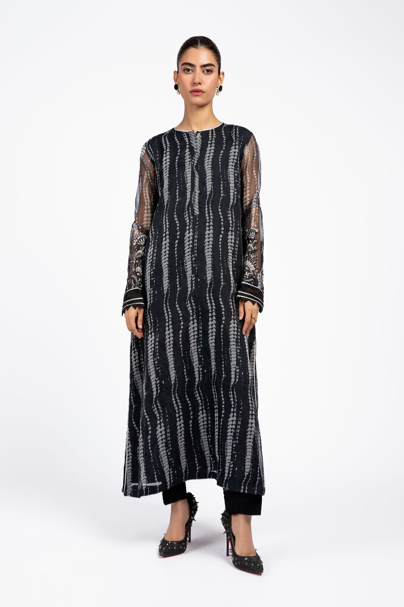 Dyed Organza Shirt | MB-F23-404