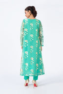 2 Pc Printed Organza Suit | MB-F23-409