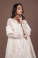 Embroidered Organza Pishwas