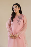 2 Piece Embroidered Poly Organza Suit