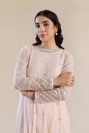 3 Piece Embroidered Poly Net Suit