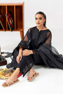 3 Piece Embroidered Organza Suit