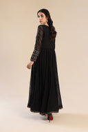 Embroidered Cotton Net Angrakha