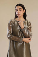 2 Pc Embroidered Tissue Suit