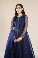 2 Piece Embroidered Poly Organza Suit