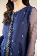 2 Piece Embroidered Poly Organza Suit