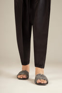 Embroidered Raw Silk Shalwar