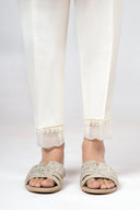 Dyed Raw Silk Trouser