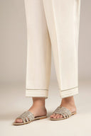 Dyed Raw Silk Trouser