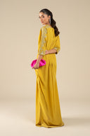 Embroidered Crepe Kaftan