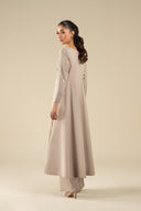 Embroidered Raw Silk Pishwas