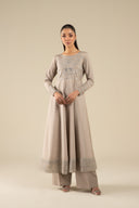 Embroidered Raw Silk Pishwas