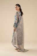 2 Pc Embroidered Organza Suit