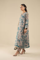 2 Pc Embroidered Organza Suit