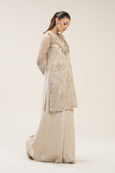 2 Pc Embroidered Organza Suit