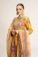 2 Pc Embroidered Bamberg Raw Silk Suit