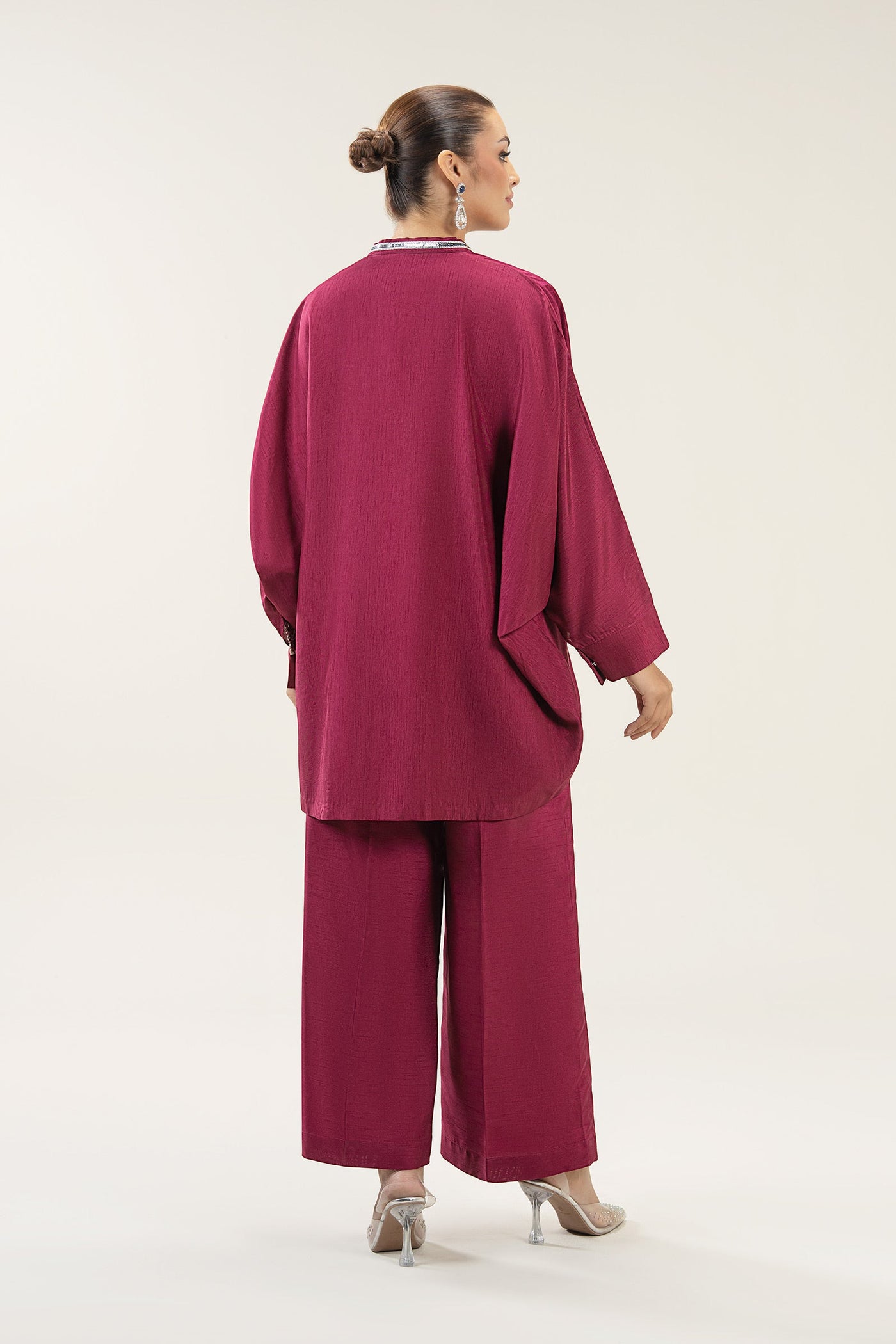 2 Pc Embroidered Bamberg Raw Silk Suit